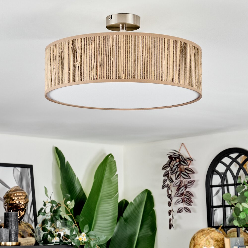 Foggia ceiling light matt nickel, 3-light sources