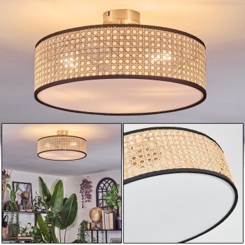 Foggia ceiling light matt nickel, 3-light sources