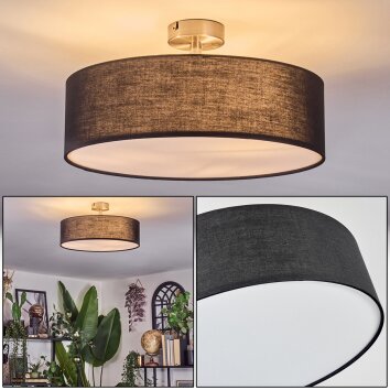 Foggia ceiling light matt nickel, 3-light sources