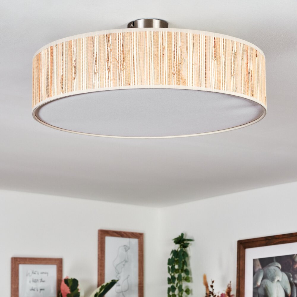 Foggia ceiling light matt nickel, 3-light sources