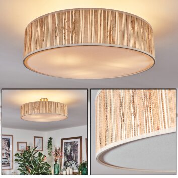 Foggia ceiling light matt nickel, 3-light sources