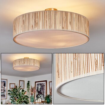 Foggia ceiling light matt nickel, 3-light sources