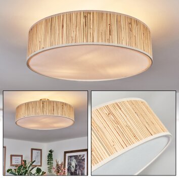 Foggia ceiling light matt nickel, 3-light sources