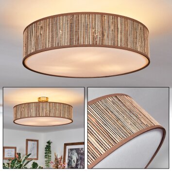 Foggia ceiling light matt nickel, 3-light sources