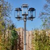 Tieva lamp post, path light black, silver, 3-light sources