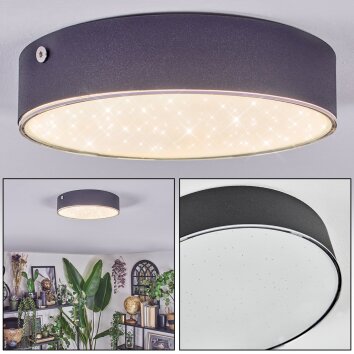 Elmar ceiling light LED black, 1-light source