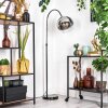 Koyoto floor lamp chrome, black, 1-light source