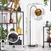 Koyoto floor lamp chrome, black, 1-light source
