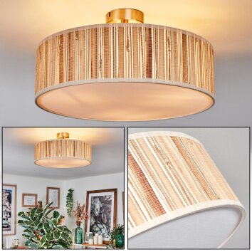 Foggia ceiling light matt nickel, 3-light sources