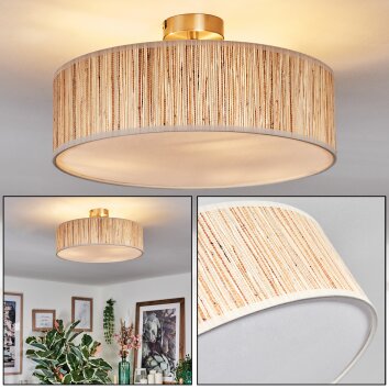 Foggia ceiling light matt nickel, 3-light sources