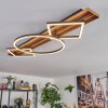 Pompu ceiling light LED Dark wood, black, 1-light source