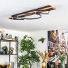 Pompu ceiling light LED Dark wood, black, 1-light source