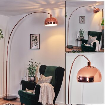 Baloca floor lamp copper, black, 1-light source