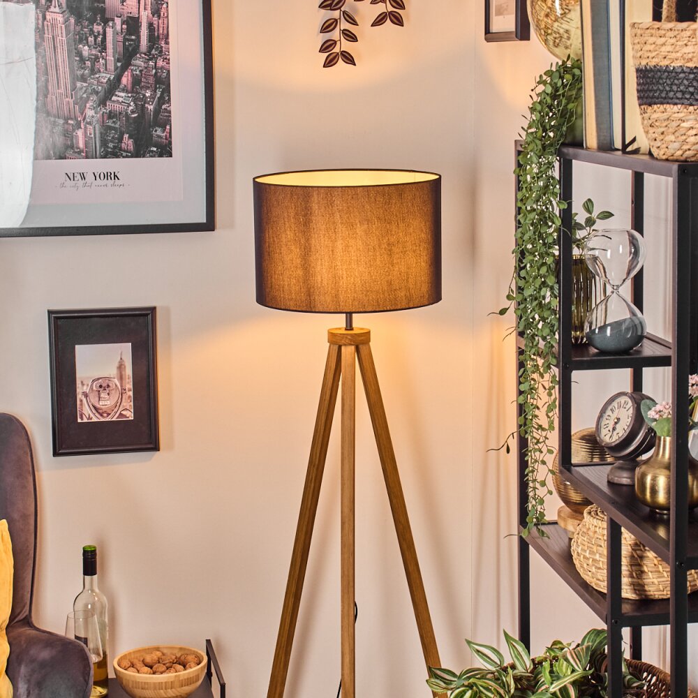 Soungou floor lamp Ecru, black, 1-light source