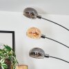 Nikkala floor lamp chrome, white, 5-light sources