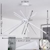 TELES Ceiling Light LED white, 1-light source