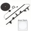 Gastor floor lamp white, 6-light sources