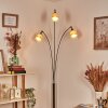 Lindberg floor lamp chrome, black, 3-light sources