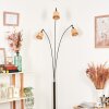 Lindberg floor lamp chrome, black, 3-light sources