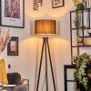 Soungou floor lamp chrome, black, 1-light source