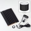Soungou floor lamp chrome, black, 1-light source