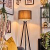 Soungou floor lamp chrome, black, 1-light source