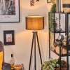 Soungou floor lamp chrome, black, 1-light source