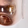 Ripoll floor lamp clear, coppery, 6-light sources