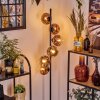 Ripoll floor lamp clear, coppery, 6-light sources
