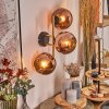 Koyoto globe light, wall light gold, black, 3-light sources