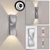Halan outdoor wall light, Up & Down Light, wall light LED silver, 2-light sources