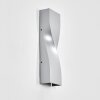 Halan outdoor wall light, Up & Down Light, wall light LED silver, 2-light sources