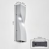 Halan outdoor wall light, Up & Down Light, wall light LED silver, 2-light sources