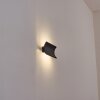 Grana outdoor wall light, wall light LED black, 2-light sources