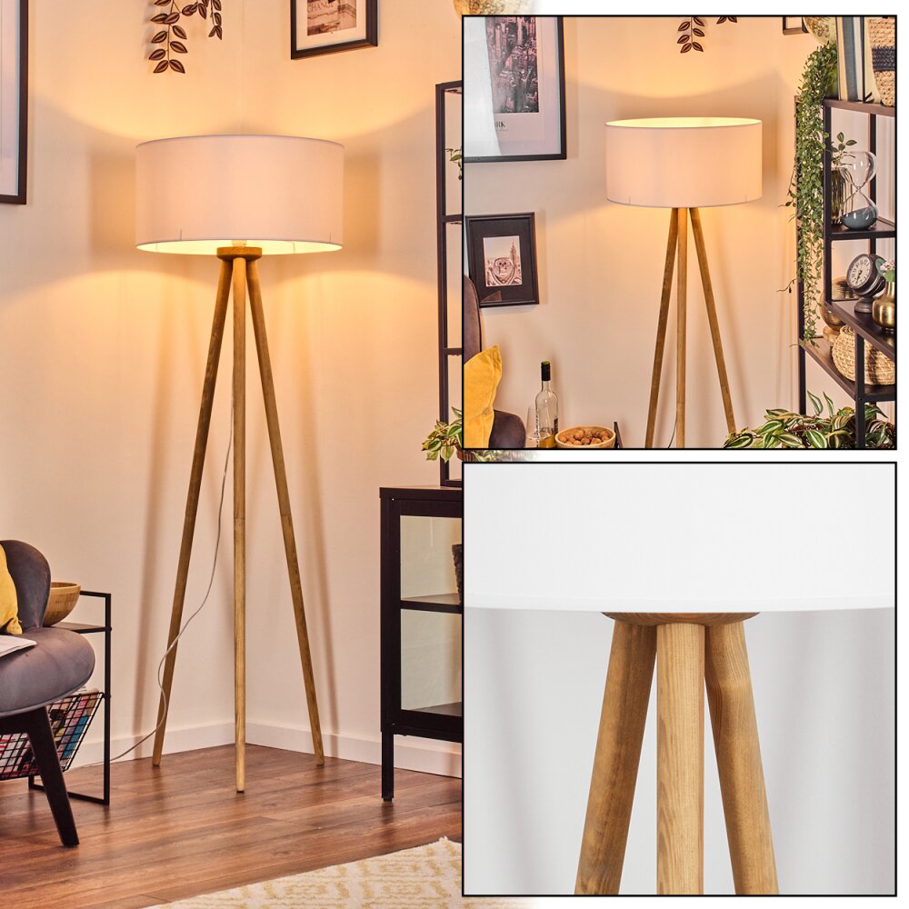 Saladillo floor lamp Ecru, white, 1-light source main product photo