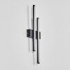 Glara outdoor wall light, wall light LED black, 2-light sources