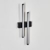 Glara outdoor wall light, wall light LED black, 2-light sources