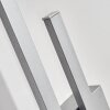Glara outdoor wall light, wall light LED silver, 2-light sources