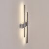 Glara outdoor wall light, wall light LED silver, 2-light sources