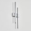 Glara outdoor wall light, wall light LED silver, 2-light sources