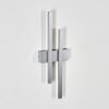 Glara outdoor wall light, wall light LED silver, 2-light sources