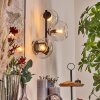 Koyoto globe light, wall light clear, 3-light sources