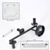 Koyoto globe light, wall light clear, 3-light sources