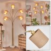 Soungou floor lamp brass, black, white, 5-light sources