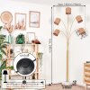 Soungou floor lamp brass, black, white, 5-light sources
