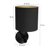 Steinhauer lights Noor wall light LED, 2-light sources