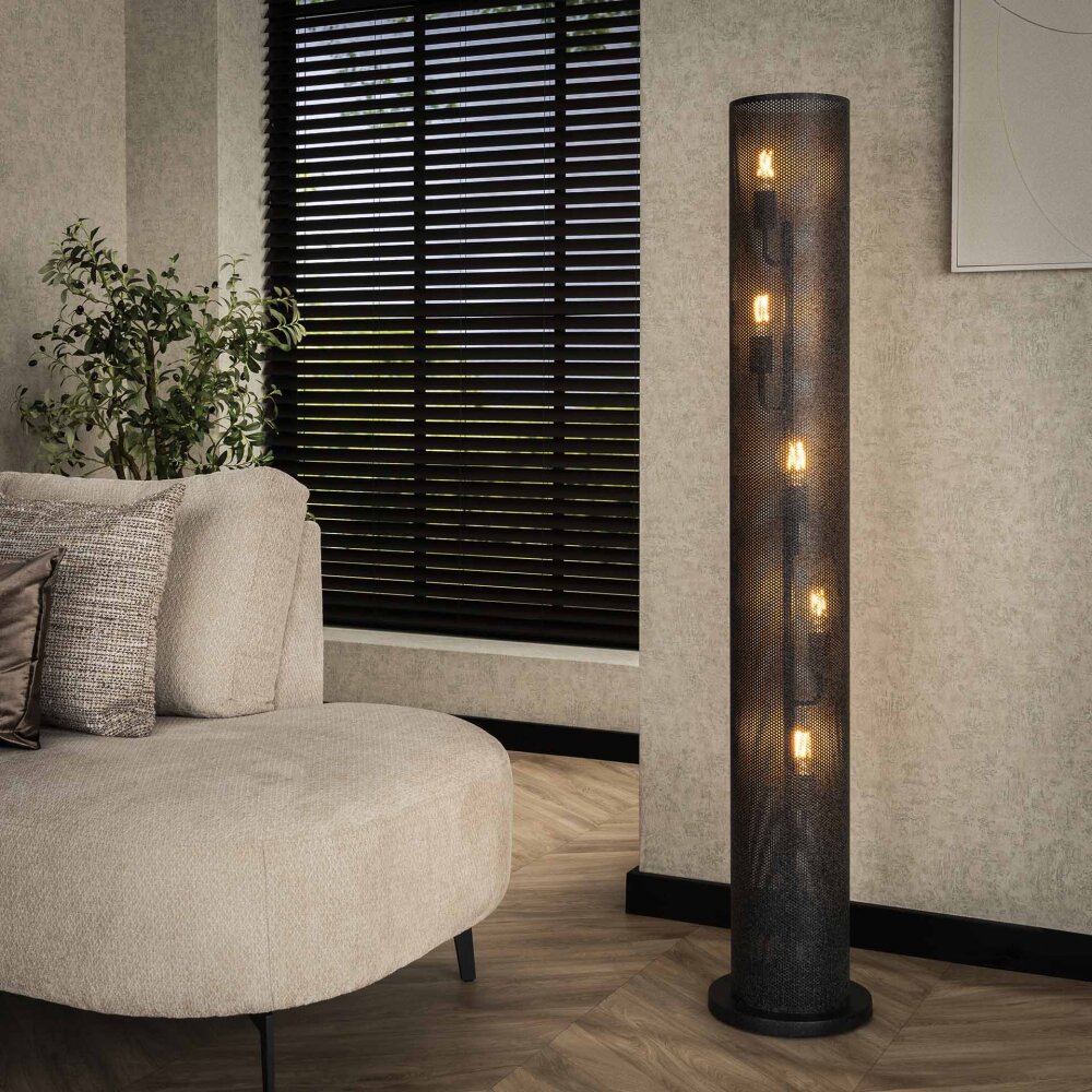 Veran floor lamp brown, black, 5-light sources main product photo