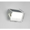 Reality lights VIAMAO wall light LED white, 1-light source, Motion sensor