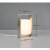 Reality lights Pail table lamp matt nickel, 1-light source