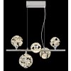 Globo lighting Virina hanging light LED chrome, 1-light source